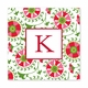 suzani holiday square paper coaster<br>set of 50