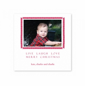Sweet Stitches Red Holiday Cards
