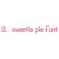 sweetie pie font