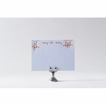 swinging monkey kids stationery
