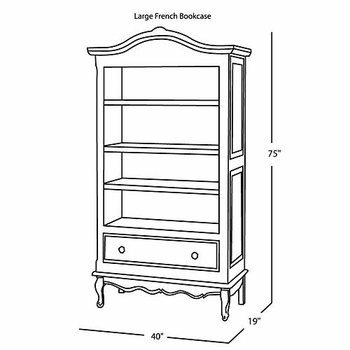 tall french bookcase