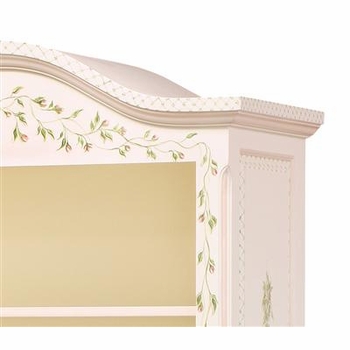 Tall French Bookcase - Floral Vines