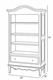 Tall French Bookcase - Floral Vines