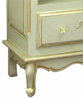 tall french bookcase (versailles moss)