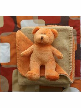 teddy bear and matching blanket