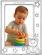 Teddy Stars Sterling Silver Baby Frame