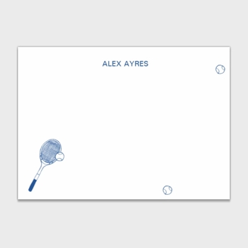 Tennis Personalized Kids Stationery