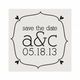 The A&c Save the Date Self - Inking Square Stamp