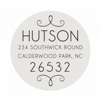 The Huston Self - Inking Circle Stamp