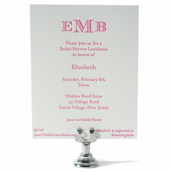 the kate monogram bridal shower