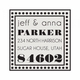 the parker self - inking square stamp