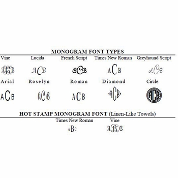 Three Bar Monogram Soap & Towel Gift Set