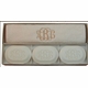 Three Bar Monogram Soap & Towel Gift Set