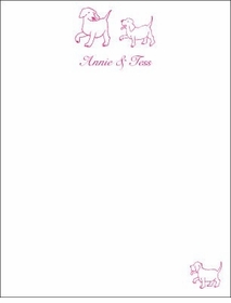 Three Puppies Children's Stationery