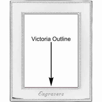 Tiffany Double Bead Sterling Silver Picture Frame