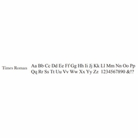 times roman font