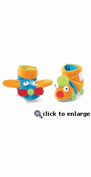 Tiny Toes Airplane and Train Booties by Manhattan Toy