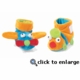 Tiny Toes Airplane and Train Booties by Manhattan Toy