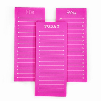 today to do note pad - neon pink