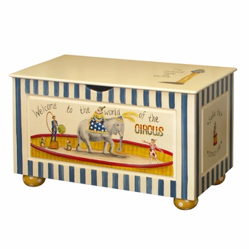 Toy Chest Tea Stain Circus