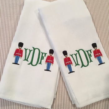 Toy Soldiers Baby Bib and Burp Cloth Set