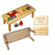 train and name puzzle stool