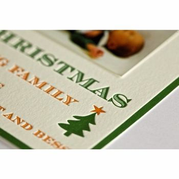 tree triangle holiday card