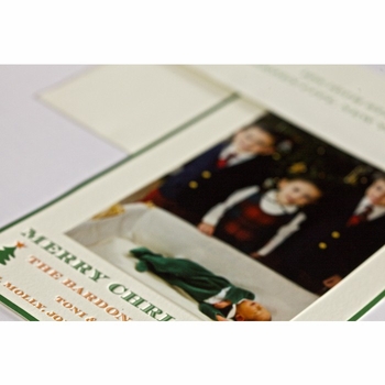 tree triangle holiday card