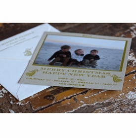 Trumpets on the Sand Holiday Card