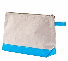 turquoise personalized makeup bag