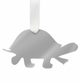 Turtle Christmas Ornament - Silver