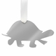 turtle christmas ornament - silver