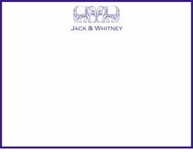 Twin Elephants Children's Stationery