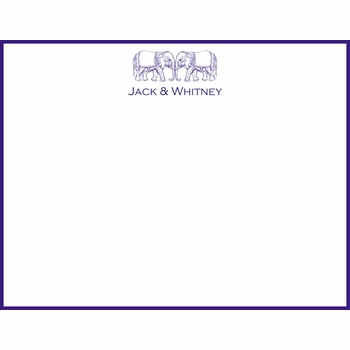 Twin Elephants Children's Stationery
