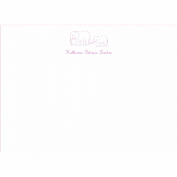 two elephants children's stationery