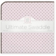 Ultimate Swaddling Blanket by Swaddle Designs - Pink with Brown Dots
