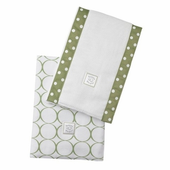 Ultimate Swaddling Blanket by Swaddle Designs - Sage Mod on White