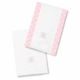 Ultimate Swaddling Blanket by Swaddle Designs - White with Pink Dots