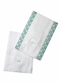 Ultimate Swaddling Blanket by Swaddle Designs - White with Sea Crystal Dots