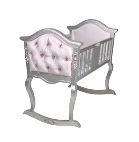 Upholstered Cradle Silver Gilding