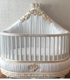 Upholstered Regal Crown Crib