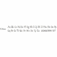 urban font