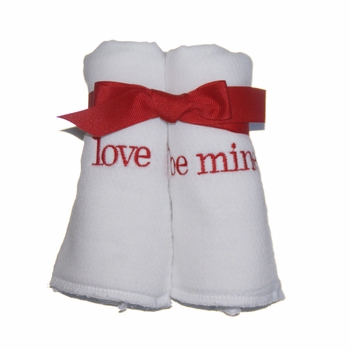 Valentine's Burp Cloth Set