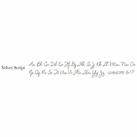 velvet script font