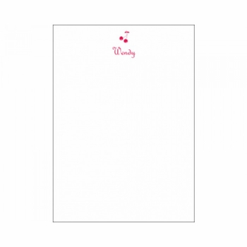 Vertical Cherries Social Stationery