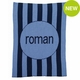 vertical modern stripe blanket
