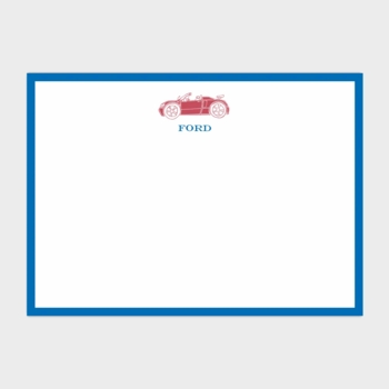 Vintage Car Personalized Kids Stationery