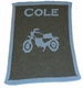 vintage motorcycle blanket acrylic