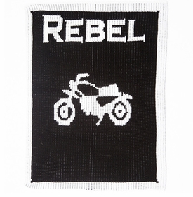 vintage motorcycle blanket acrylic