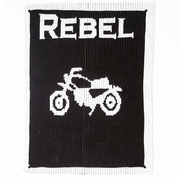 vintage motorcycle blanket acrylic